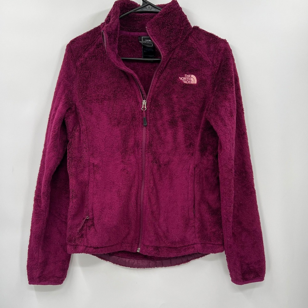 The North Face S Osito Fleece Jacket Womens Plum Purple‎ Full Zip High Pile Soft
